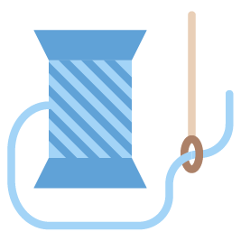 Animation of a sewing-clothing-pin-laundry