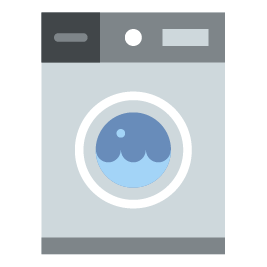 Animation of washing machine